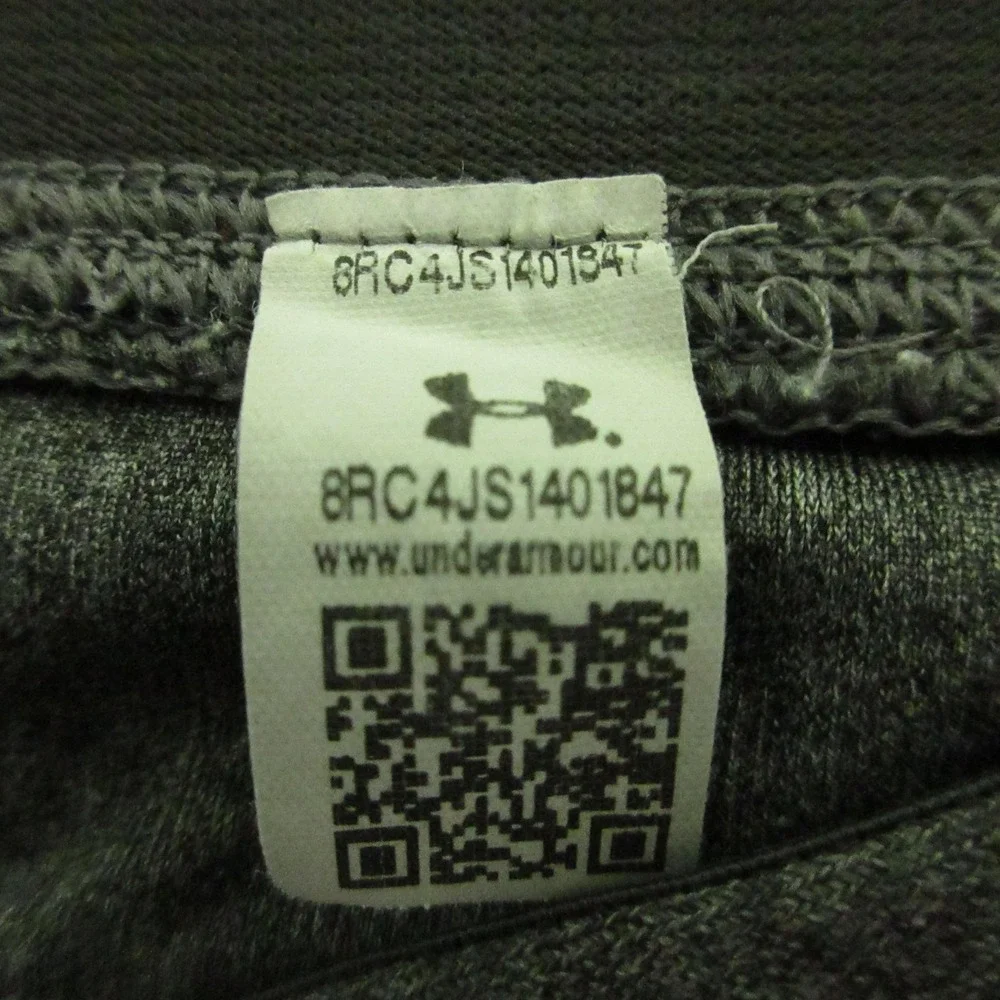 Under Armour Leggings Womens Medium Gray Colorblock Compression HeatGear